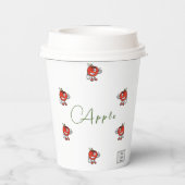 Apple Paper cup Papieren Bekers (Achterkant)