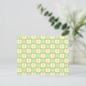 Apple patroon. briefkaart (Staand voorkant)