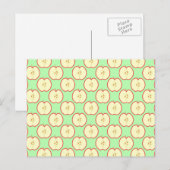 Apple patroon. briefkaart (Voorkant / Achterkant)