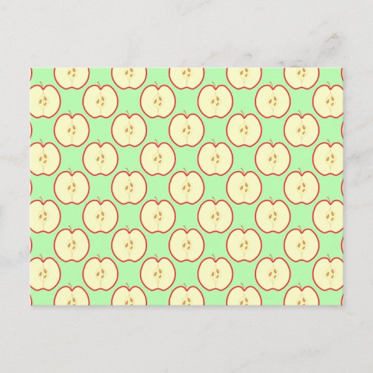 Apple patroon. briefkaart (Voorkant)