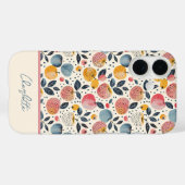 Apple-patroon met aangepaste naam Case-Mate iPhone case (Achterkant (horizontaal))