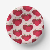 Apple Pattern 7" Paper Bowl voor feesten of evenem Papieren Kommen (Voorkant)