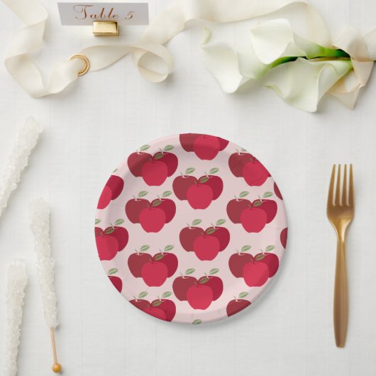 Apple Pattern 7" Ronde Bord voor feesten of evenem (Huwelijk)