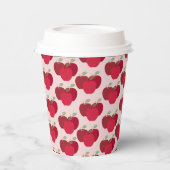 Apple Pattern 8oz Paper Cup met Deksel voor Evenem Papieren Bekers (Links)
