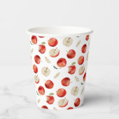 Apple Pattern Baby shower Papieren Bekers (Achterkant)