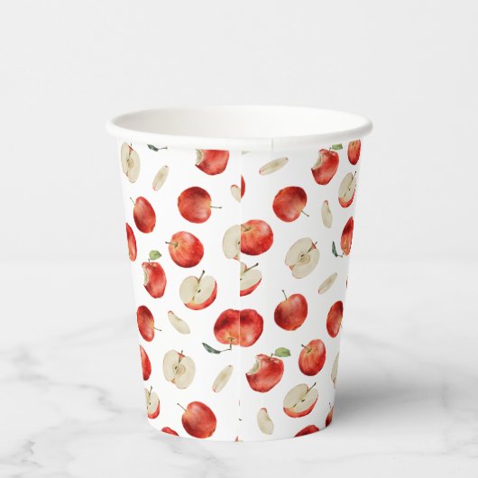 Apple Pattern Baby shower Papieren Bekers (Rechts)