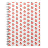 Apple Pattern | Cute Teacher Modern Scandi Pink Notitieboek (Voorkant)