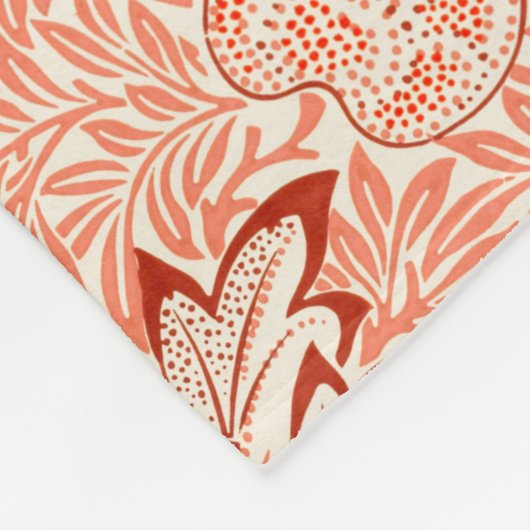 Apple Pattern (door William Morris) Fleece Deken (Hoek)