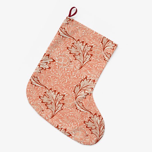 Apple Pattern (door William Morris) Grote Kerstsok (Voorkant (Hangend))