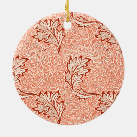 Apple Pattern (door William Morris) Keramisch Ornament (Achterkant)