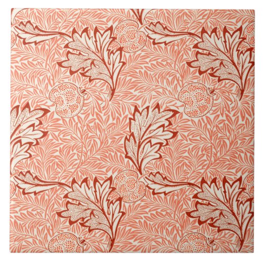 Apple Pattern (door William Morris) Tegeltje (Voorkant)