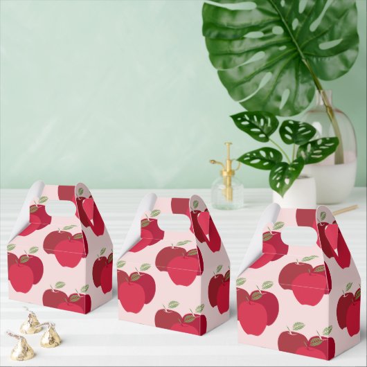 Apple Pattern Gable Favoriete Box voor Feestgesche Bedankdoosjes (Meervoudige)