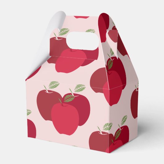 Apple Pattern Gable Favoriete Box voor Feestgesche Bedankdoosjes (Achterkant)