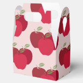 Apple Pattern Gable Favoriete Box voor Feestgesche Bedankdoosjes (Geopend)