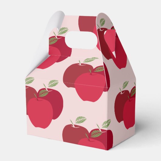 Apple Pattern Gable Favoriete Box voor Feestgesche Bedankdoosjes (Voorkant Zijde)