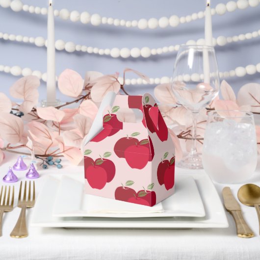 Apple Pattern Gable Favoriete Box voor Feestgesche Bedankdoosjes (Huwelijk)