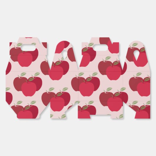 Apple Pattern Gable Favoriete Box voor Feestgesche Bedankdoosjes (Ongevouwen)
