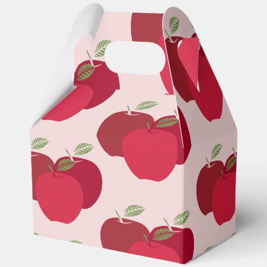 Apple Pattern Gable Favoriete Box voor Feestgesche Bedankdoosjes (Voorkant)
