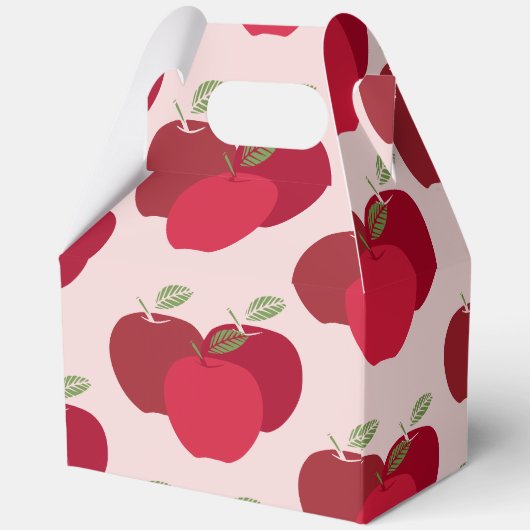 Apple Pattern Gable Favoriete Box voor Feestgesche Bedankdoosjes (Achterkant)