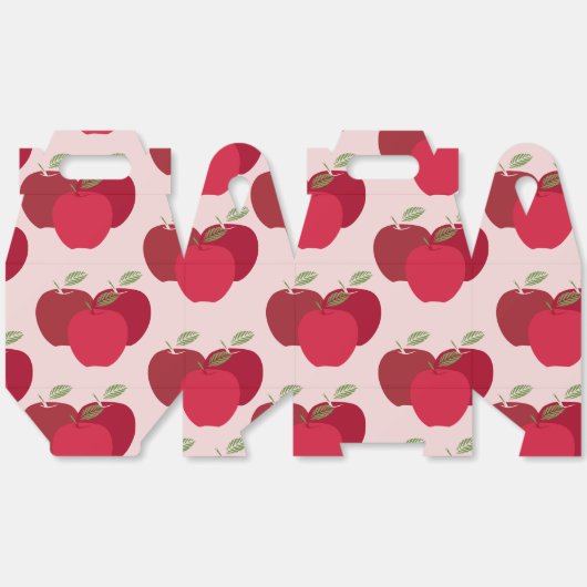 Apple Pattern Gable Favoriete Box voor Feestgesche Bedankdoosjes (Ongevouwen)