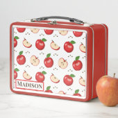 Apple Pattern Metal Lunch Box (In situ)
