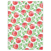 Apple Pattern Personalized Teacher Klembord (Achterkant)