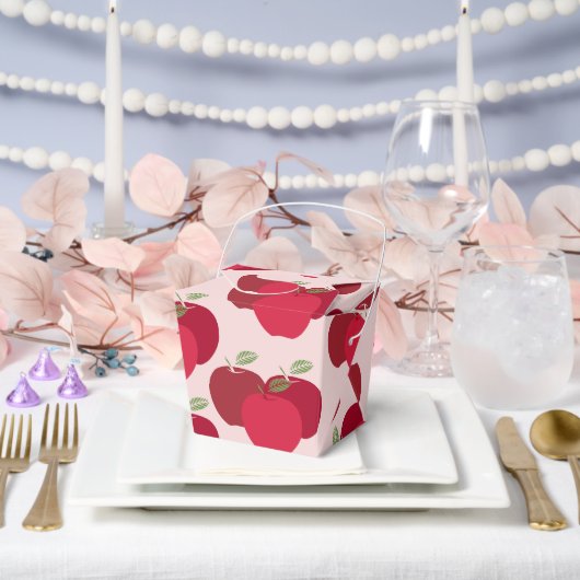 Apple Pattern Take Out Gunstbox voor feestgeschenk Bedankdoosjes (Huwelijk)