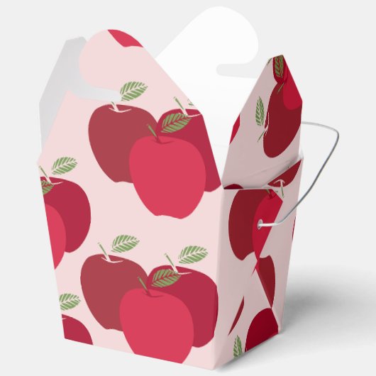 Apple Pattern Take Out Gunstbox voor feestgeschenk Bedankdoosjes (Open)