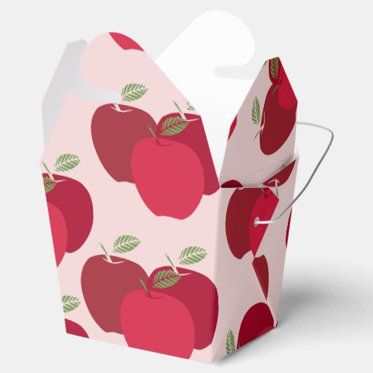 Apple Pattern Take Out Gunstbox voor feestgeschenk Bedankdoosjes (Geopend)