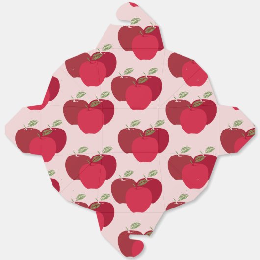 Apple Pattern Take Out Gunstbox voor feestgeschenk Bedankdoosjes (Ongevouwen)