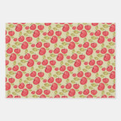 Apple Pattern Waterverf Handgeschilderde Wrapping Inpakpapier Vel (Voorkant 3)