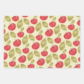 Apple Pattern Waterverf Handgeschilderde Wrapping Inpakpapier Vel (Voorkant 2)