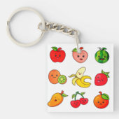Apple, Peach, Watermelon Sleutelhanger (voorkant)