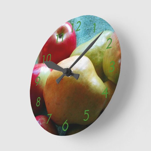 Apple Pear Delight Wall klok (Hoek)