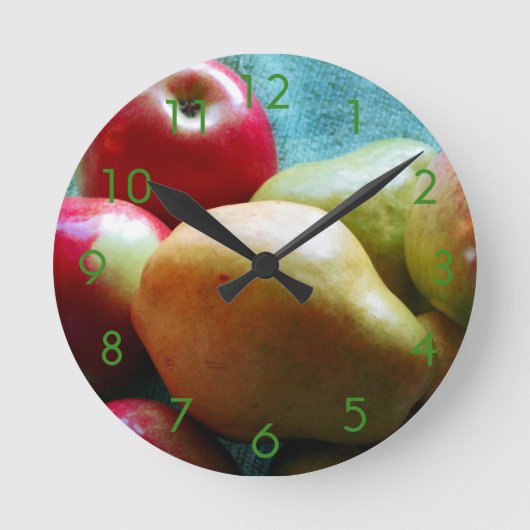 Apple Pear Delight Wall klok (Voorkant)