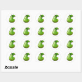 Apple Pear Ronde Sticker (Vel)