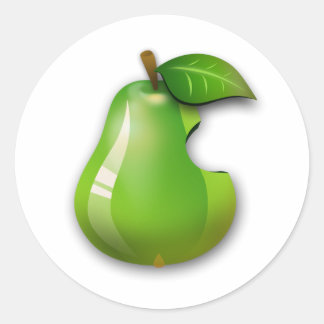 Apple Pear Ronde Sticker