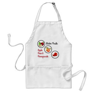 Apple, peer & Pomegranate Design Standaard Schort