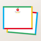Apple Pencil Schattigee Primary Colours Monogram D Notitiekaartje