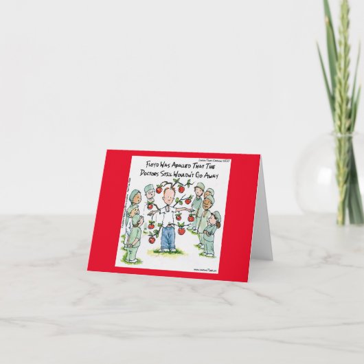 Apple per dag Funny Comic Rick London Kaart (Voorkant)