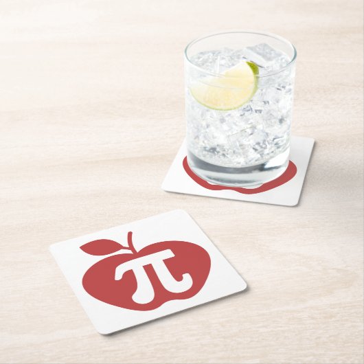 Apple Pi 3.14 Wiskunde Pi Dag Kartonnen Onderzetters (Insitu)