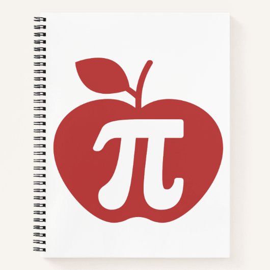 Apple Pi 3.14 Wiskunde Pi Dag Notitieboek (Voorkant)