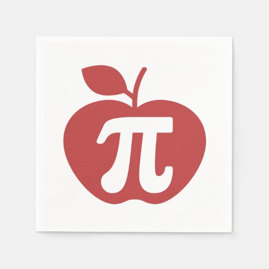 Apple Pi 3.14 Wiskunde Pi Dag Servet (Voorkant)