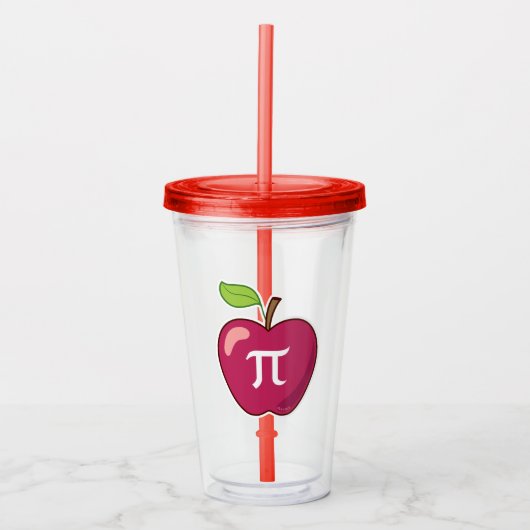 Apple Pi Acryl Drinkbeker (Voorkant)