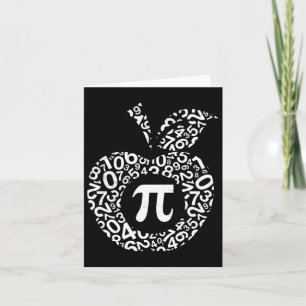 Apple Pi Algebra Sign Wiskunde Funny Pi Day Gift Kaart