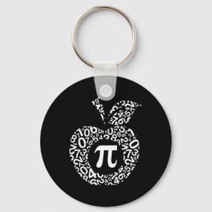 Apple Pi Algebra Sign Wiskunde Funny Pi Day Gift Sleutelhanger