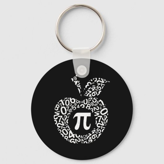 Apple Pi Algebra Sign Wiskunde Funny Pi Day Gift Sleutelhanger (Voorkant)