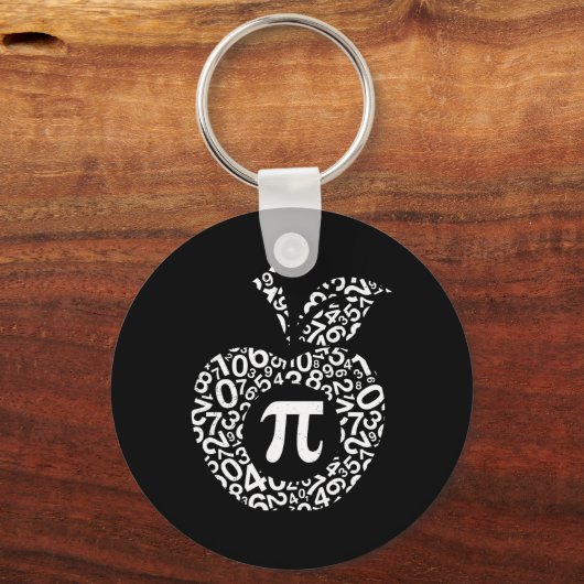 Apple Pi Algebra Sign Wiskunde Funny Pi Day Gift Sleutelhanger (Voorkant)