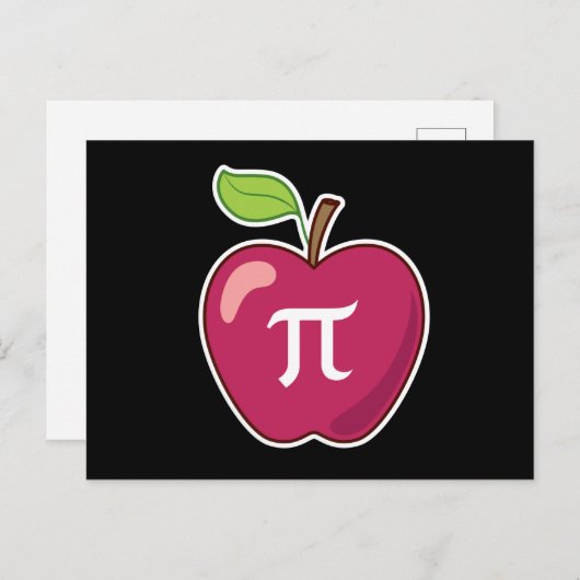 Apple Pi Briefkaart (Voorkant / Achterkant)