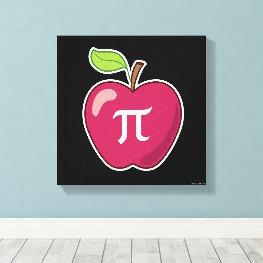 Apple Pi Canvas Afdruk (Insitu (Houten vloer))